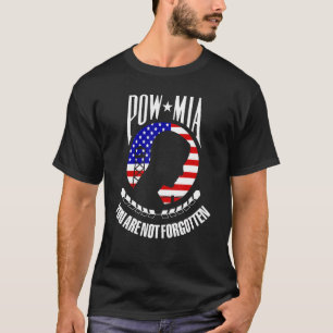 T-shirt Pow Mia Drapeau Vous N'Êtes Pas Oublié