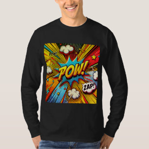 T-shirt POW ! ZAP ! Mot d'action comique - Design amusant 