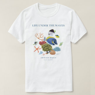 T-shirt Powder Blue Surgeonfish and More | Ocean Life