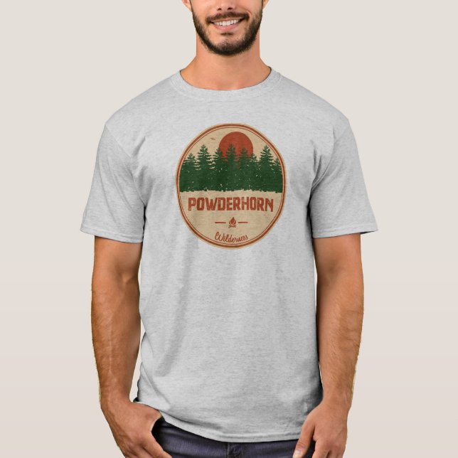 T-shirt Powderhorn Wilderness Colorado (Devant)