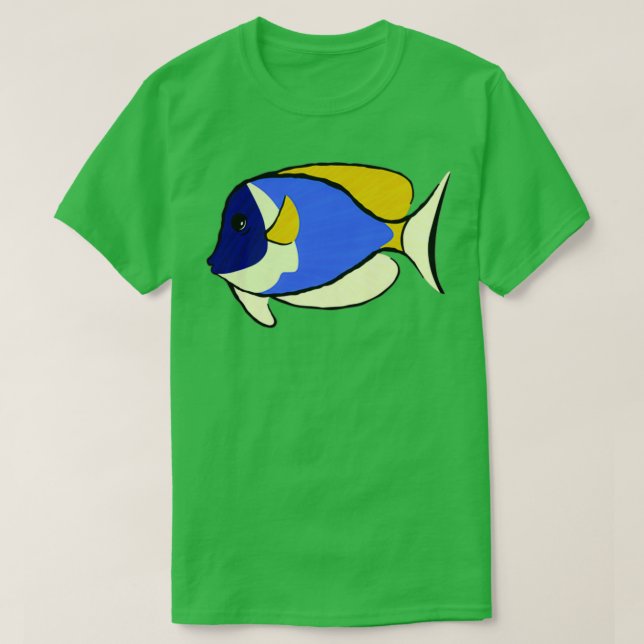 T-shirt Power Blue Tang (Design devant)