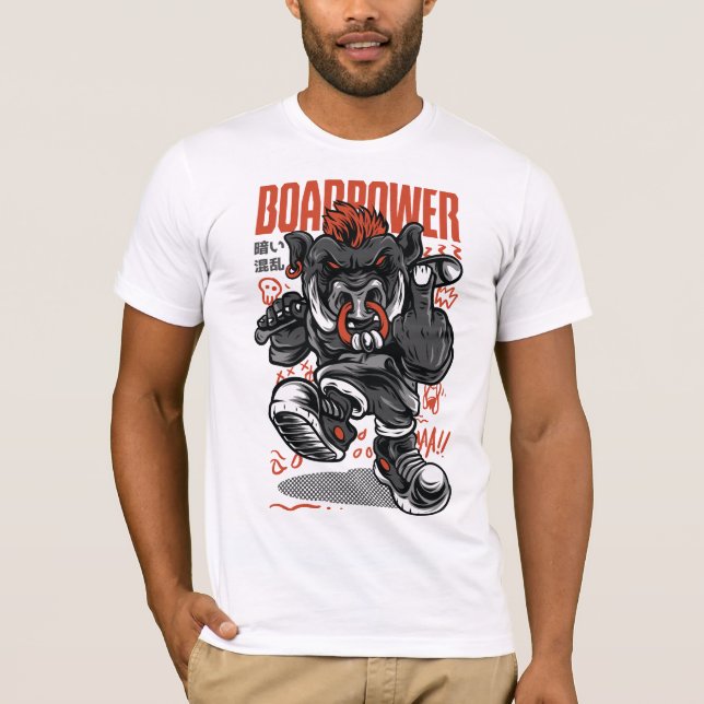 T-shirt Power Boar (Devant)
