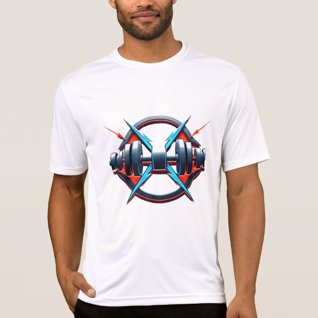 T-shirt Power Dumbbell - Feed Strong Design (Devant)