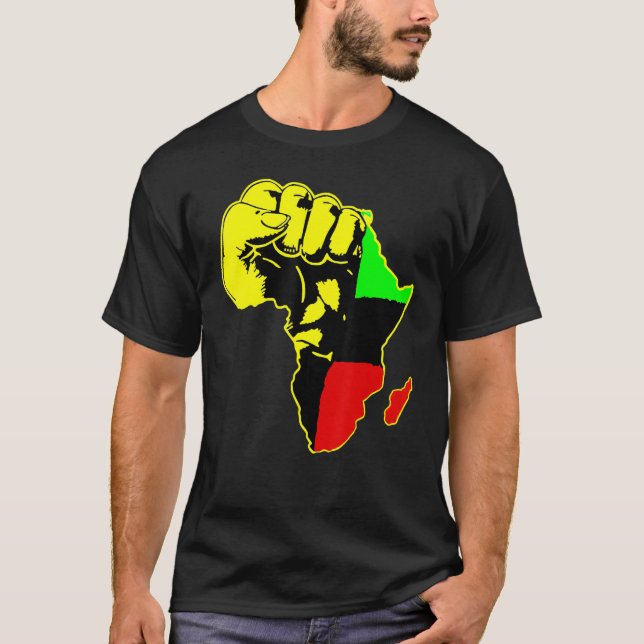 T-shirt Power Hand African American Pride Black History Mo (Devant)