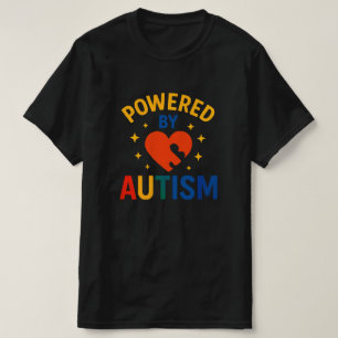T-shirt Powered By Autism For Autism Chemise