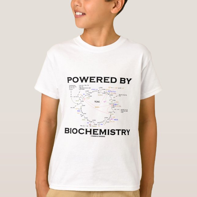 T-shirt Powered By Biochemistry (Devant)