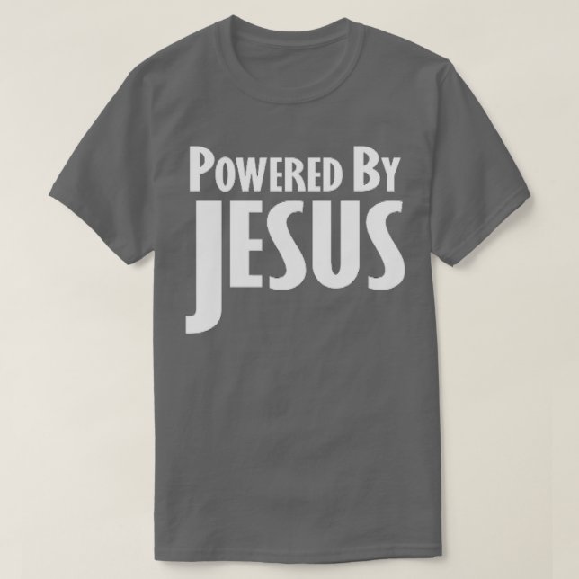 T-SHIRT POWERED BY JESUS (Design devant)