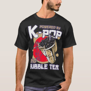 T-shirt Powered by Kand Bubble Tea Boba Tea KPOP 1