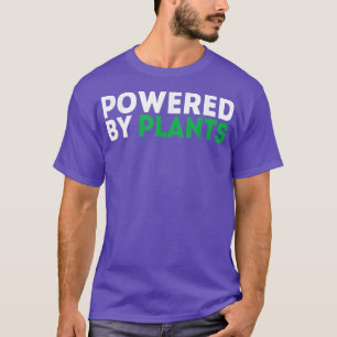 T-shirt Powered by Plante Vegan Vegetarian Gardener T Shir