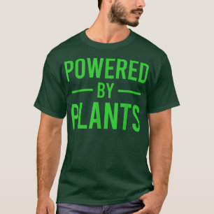 T-shirt Powered By Plants Vegetarian Vegan Workout Plant P