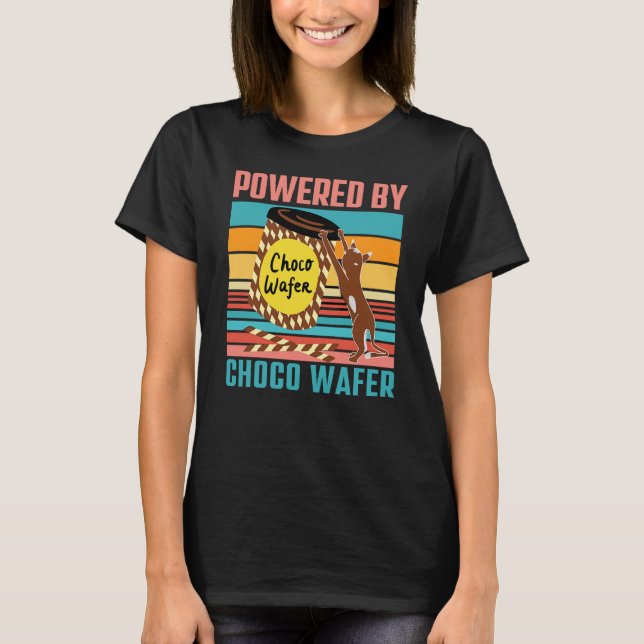 T-SHIRT POWEREE PAR CHOCO WAFER - CHOCO WAFER ET AMOUREUX  (Devant)
