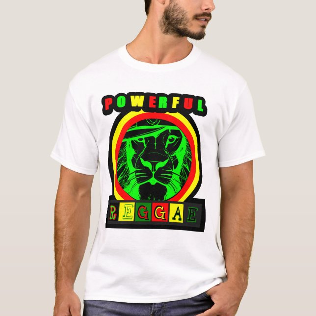 T-shirt Powerful Reggae (Devant)