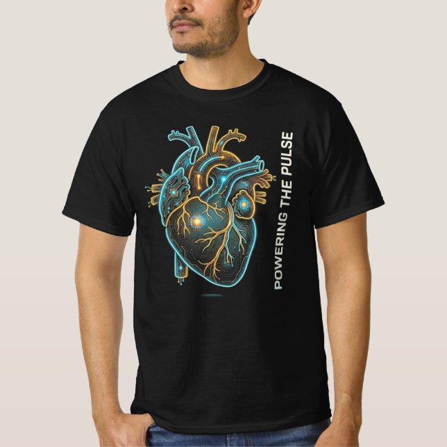 T-shirt Powering The Pulse Circuit Heart Gift (Devant)
