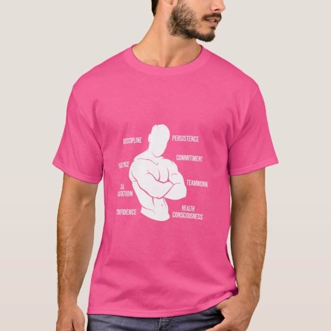 T-shirt Powerlifter Bodybuilder Compétences Anatomie Gym (Devant)