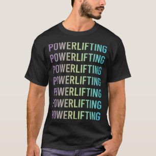 T-shirt Powerlifting Bleu Violet