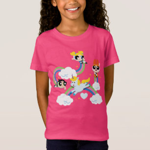 T-Shirt Powerpuff Girls & Donny Rainbow Pattern