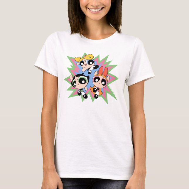 T-shirt Powerpuff Girls Powfactor (Devant)