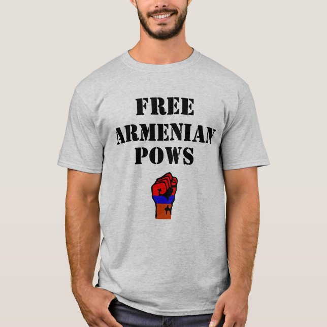 T-shirt Pows arménien libre (Devant)