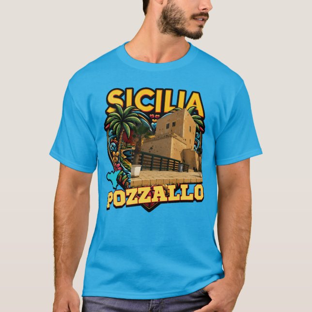 T-shirt Pozzallo Sicilia Torre Cabrera (Devant)