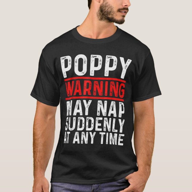 T-shirt Ppy Warning May Nap Suddenly At Any Time For Grand (Devant)