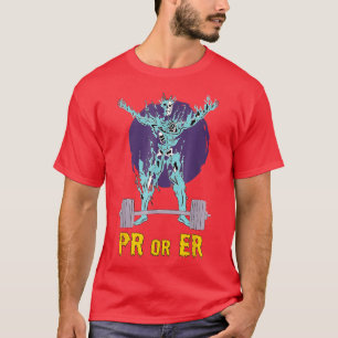 T-shirt PR Ou Er Poids Bodybuilding Fitness Gym