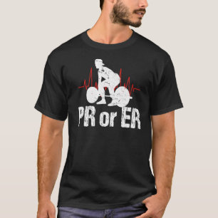 T-shirt PR ou ER Vêtement de musculation de musculation Vê
