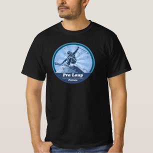T-shirt Pra-Loup Station de ski - Skieur