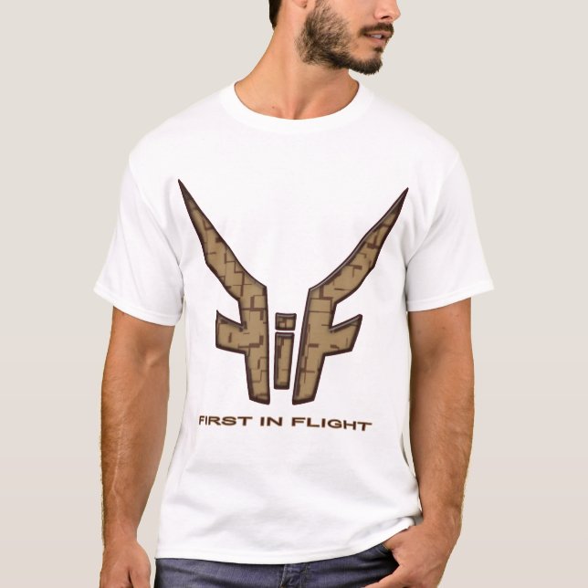 T-shirt Pradigy blanc/Brown (Devant)