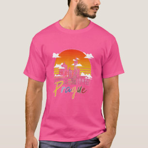 T-shirt Prague République tchèque Europe Tchécoslovaquie T