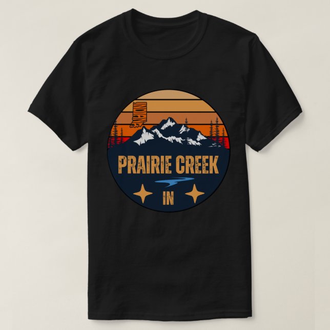 T-shirt Prairie Creek, Indiana (Design devant)