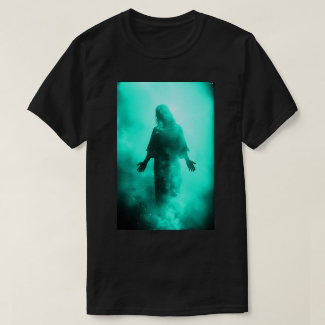 T-shirt Praise Jesus Our Lord and Savior Glowinthedark 01 (Design devant)