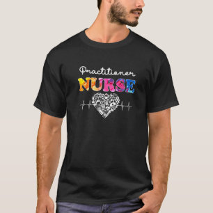 T-shirt Praticien Infirmière Watercol Love Coeur Stethosc