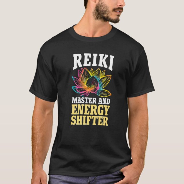 T-shirt Praticien Reiki Guérisseur Reiki Master Et Énergie (Devant)