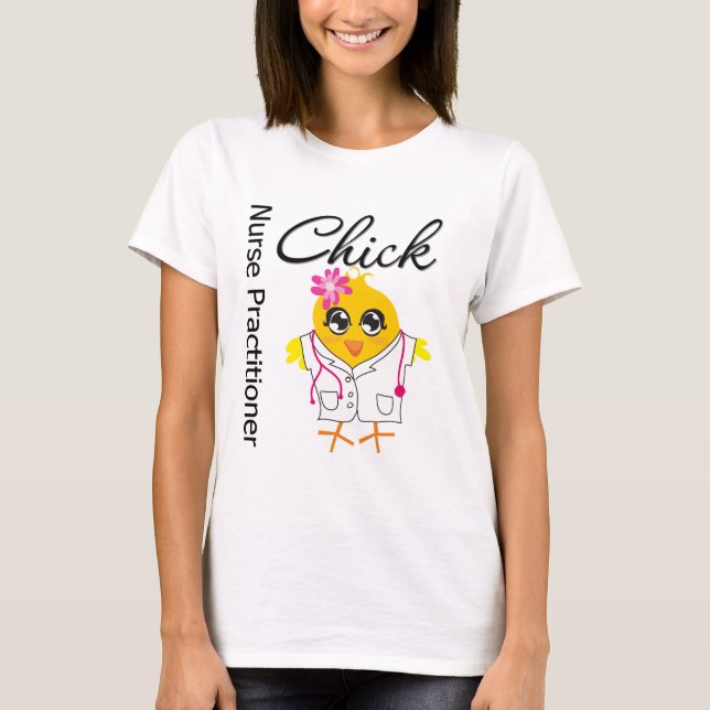 T-shirt Praticienne d'infirmière de poussin de carrière de (Devant)