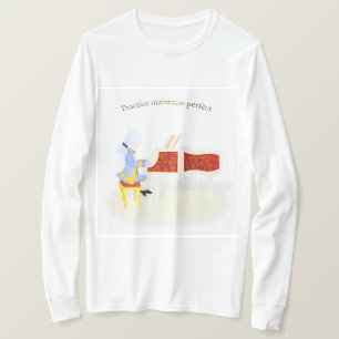 T-shirt Pratique Maintient Parfait Mozart Jouer Piano