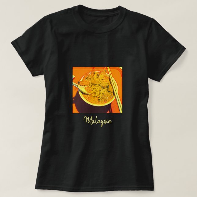 T-shirt Prawn Laksa voyage épicé foy (Design devant)