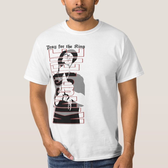 T-shirt Pray for King Old the (Devant)