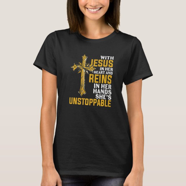 T-shirt prayer bible Verse religious jesus in her heart (Devant)