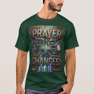 T-shirt Prayer Changes Things – Futuristic Steampunk T-Shi