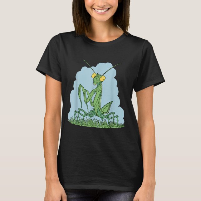 T-shirt Praying Mantis For Kids Boys Toddler Men Women Bug (Devant)