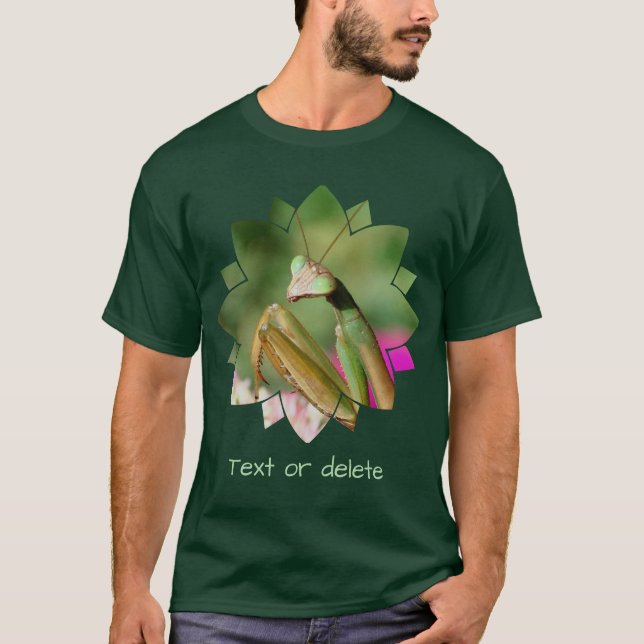 T-shirt Praying Mantis Insect Personalized (Devant)