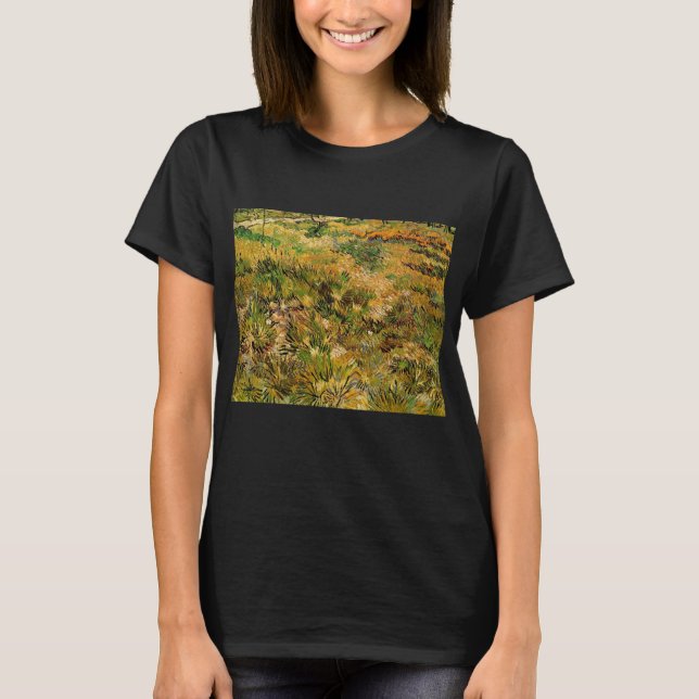 T-shirt Pré à l'hôpital Saint Paul par Vincent van Gogh (Devant)