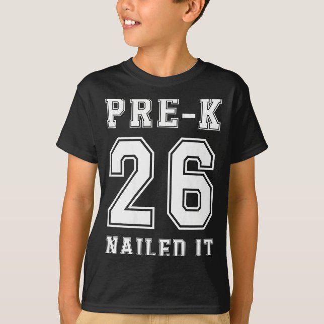 T-shirt Pré Diplômé 2026 Réussi Design (Devant)
