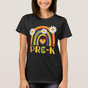 T-shirt Pré-K Arc-en-ciel Retour à l'école Enseignants pré
