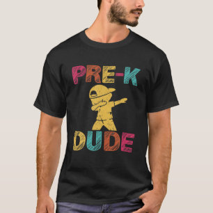 T-shirt Pré-K Dude Premier Jour De Cadeau Préscolaire Reto