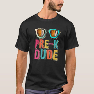 T-shirt Pré K Dude Retour à l'école Premier jour de l'écol
