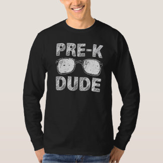 T-shirt Pré K Dude Retour À L'École Premier Jour De L'Écol