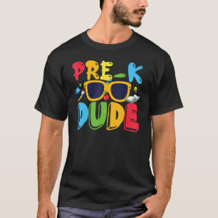 T-shirt Pré K Dude Retour À L'École Premier Jour De L'Écol