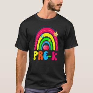 T-shirt Pré K Enseignant de retour à l'école filles garçon