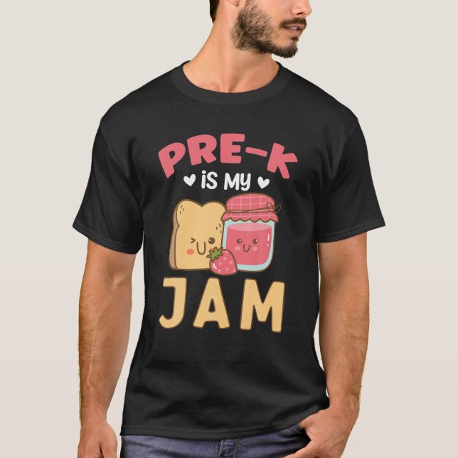 T-shirt Pré-K est ma confiture | Drôle Retour À L'École (Devant)